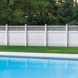 Freedom Freeport 6-ft H x 6-ft W White Vinyl Fence Panel (Unassembled)