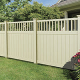 Freedom Bexley 6-ft H x 6-ft W Sand Vinyl Fence Panel (Unassembled)