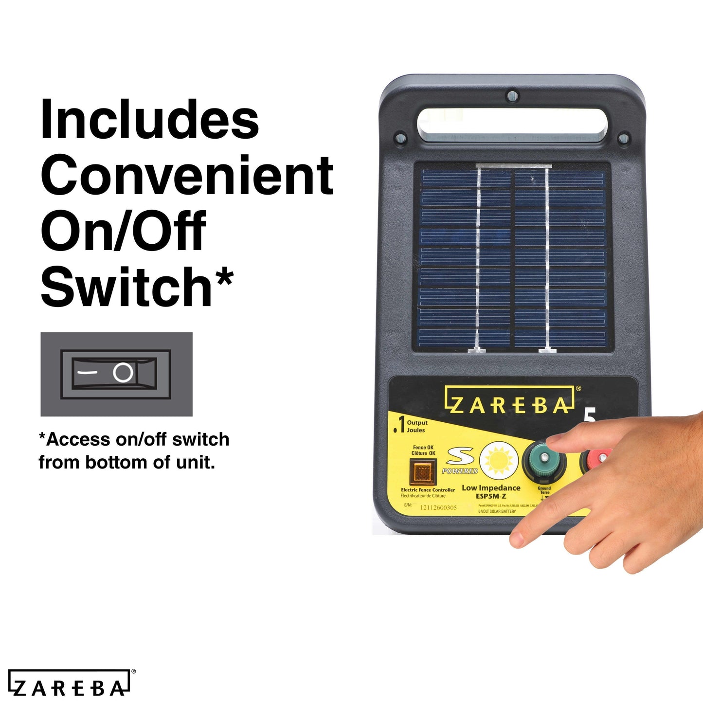 Zareba Systems 5-Mile Solar Electric Fence Charger