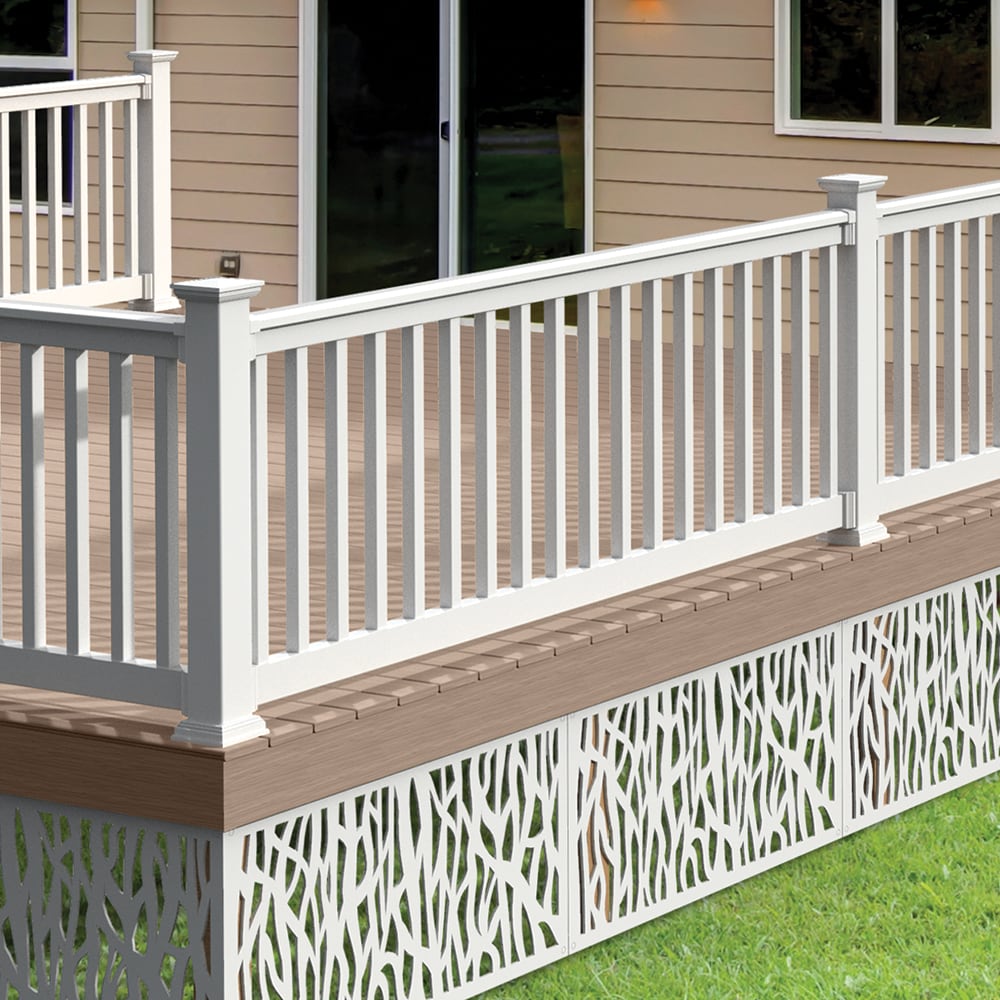 Freedom 4-in x 4-in White Vinyl Deck Post Cap