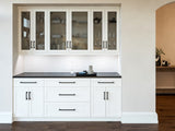 NewAge Products Home Bar 84-in x 85-in White Rectangle Bar Cabinet