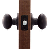 Egg Black Passage Hall/Closet Door Knob - Super Arbor