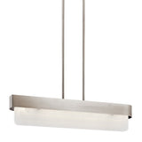 Kichler Serene Classic Pewter Textured Glass Linear LED Kitchen Island Light, 36.5 in