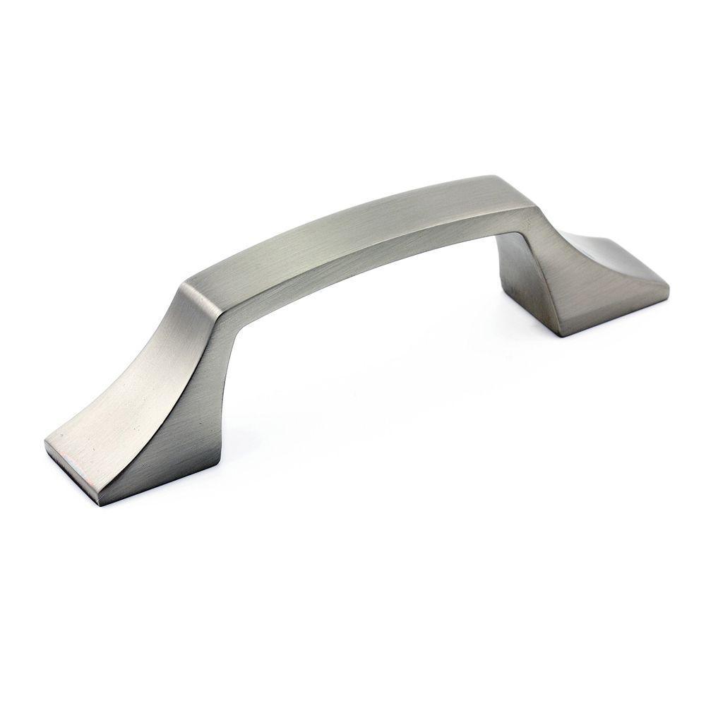 5-1/16 in. (128 mm) Center-to-Center Brushed Nickel Transitional Drawer Pull - Super Arbor
