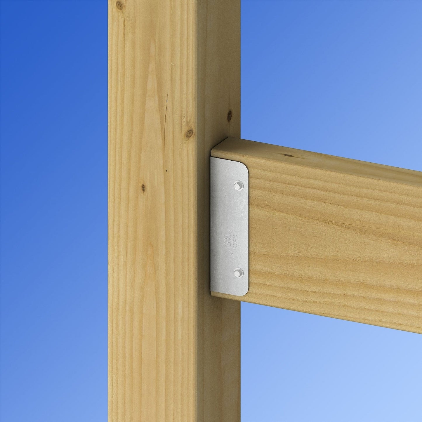 Simpson Strong-Tie FB 1.546-in Zinc Galvanized, G90 Steel Rail Bracket For Wood Fence