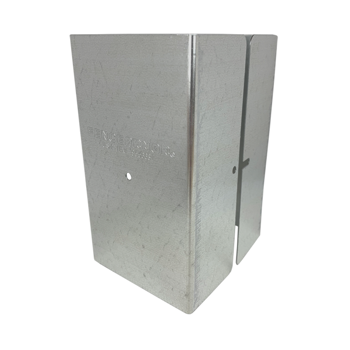 Fence Armor Pro Protection Post Guard 3.51-in Galvanized Steel Bracket For Multiple Fence Types
