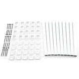 TITAN BUILDING PRODUCTS Aluminum Fence Topper Baluster 0.75-in Powder Coated White Metal Top Rail For Wood Fence