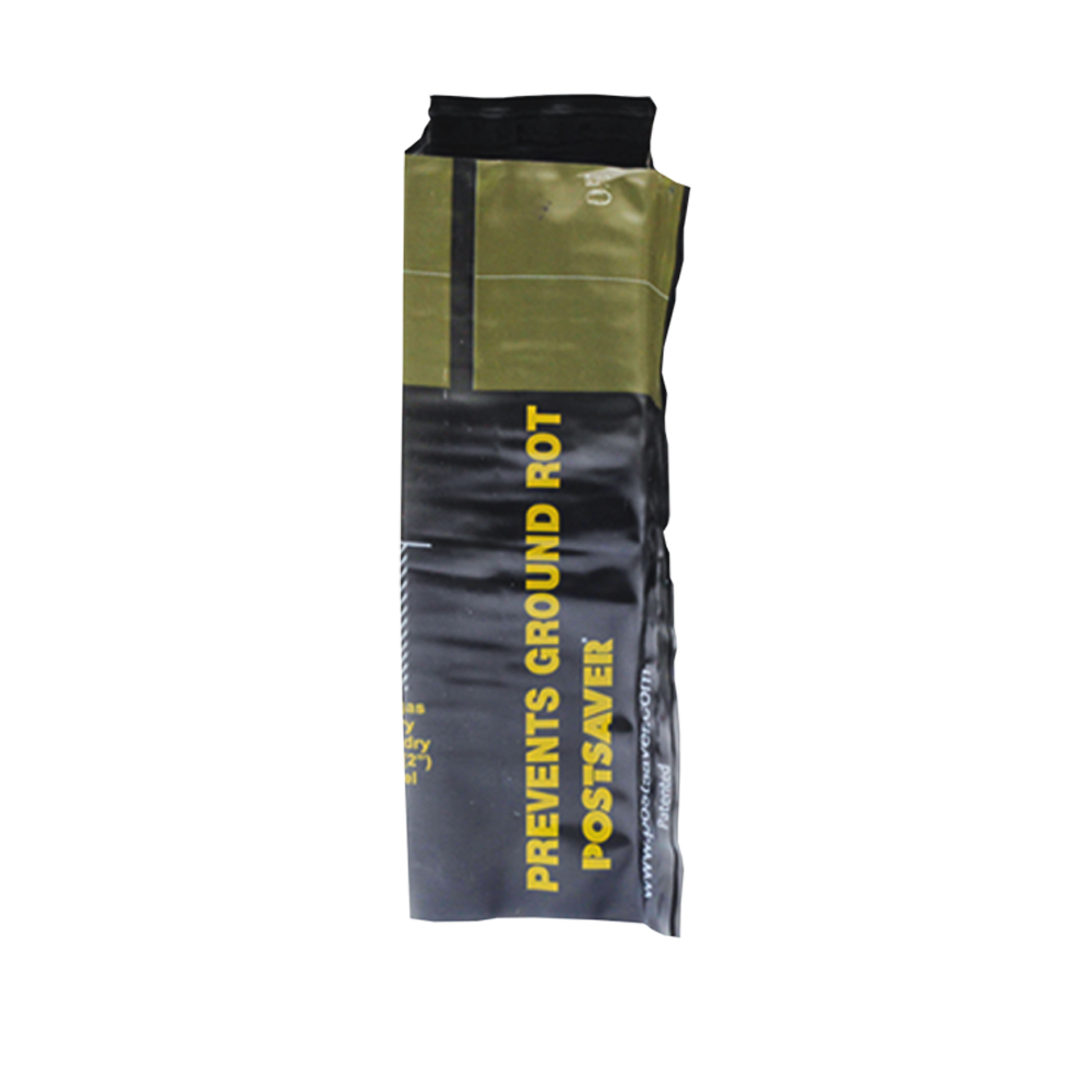 Postsaver Rot Protection Post Sleeve 3.5-in Black/Green Composite Post Sleeve For Wood Fence 10-Pack