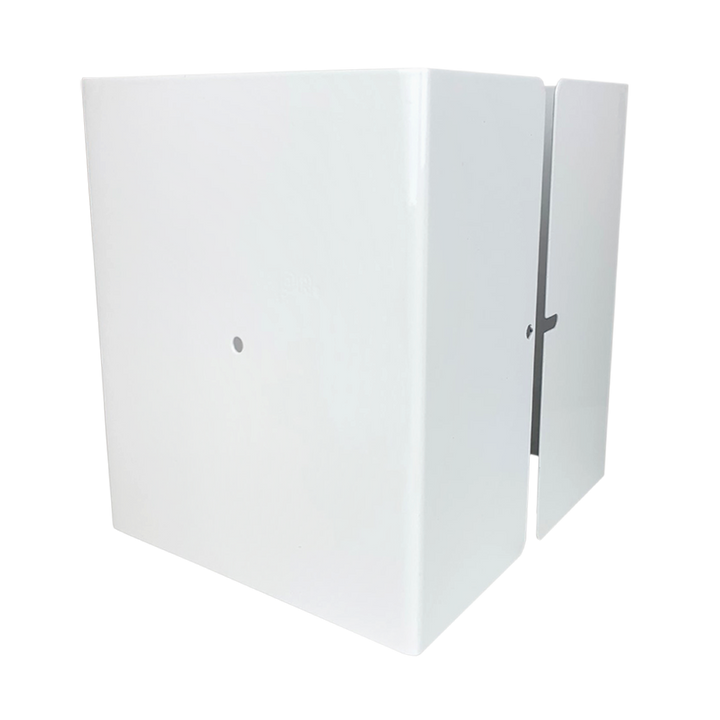 Fence Armor Pro Protection Post Guard 5-in Powder Coated White Galvanized Steel Bracket For Multiple Fence Types
