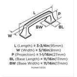 Amerock Mulholland (76mm) Center to Center Arch Handle Drawer Pull