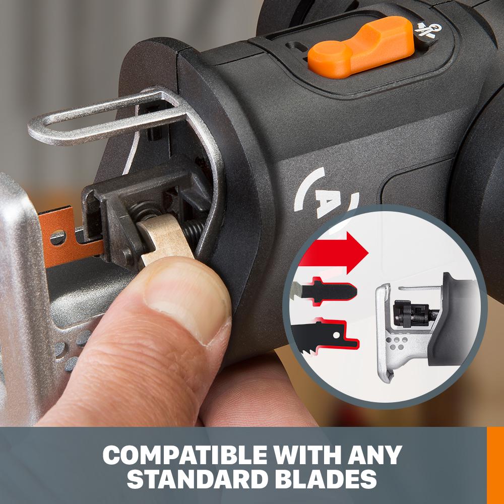 POWER SHARE AXIS 20-Volt Lithium-Ion Convertible Jigsaw and Reciprocating Saw in One - Super Arbor