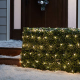 GE String-A-Long 6-ft x 4-ft Constant White Incandescent Mini Plug-In Christmas Net Lights