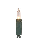 GE ConstantON 100-Count 20.6-ft Clear Incandescent Plug-In Christmas String Lights, Green Wire