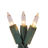 GE ConstantON 100-Count 20.6-ft Clear Incandescent Plug-In Christmas String Lights, Green Wire