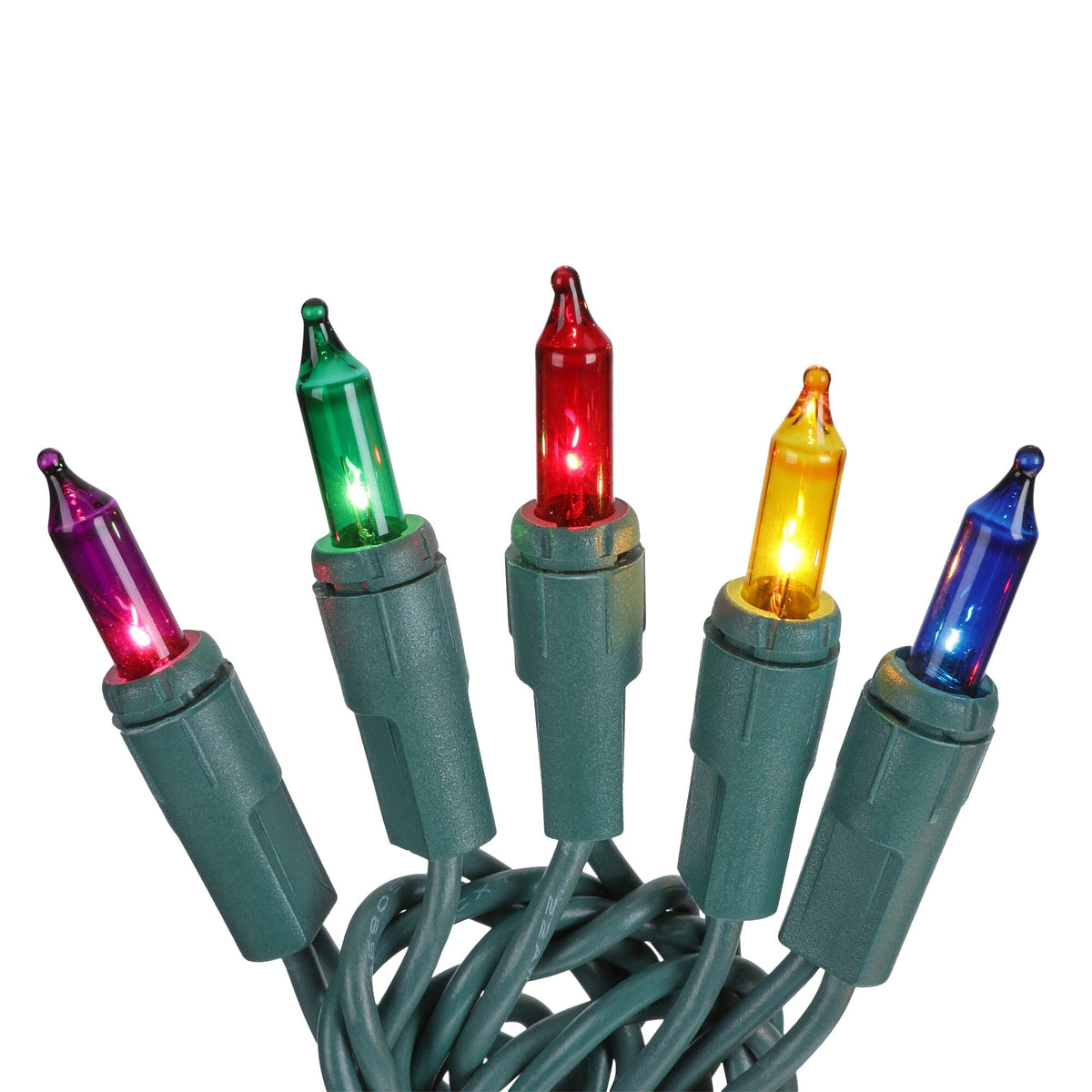 GE ConstantON 450-Count 93-ft Multicolor Incandescent Plug-In Christmas String Lights, Green Wire