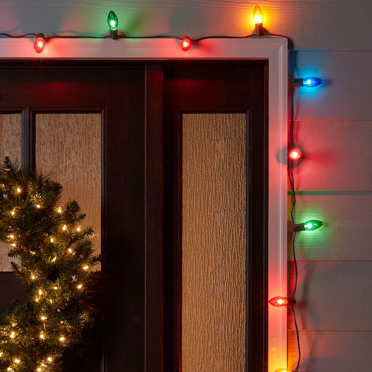 GE String-A-Long 25-Count 16-ft Multicolor Incandescent Plug-In Christmas String Lights