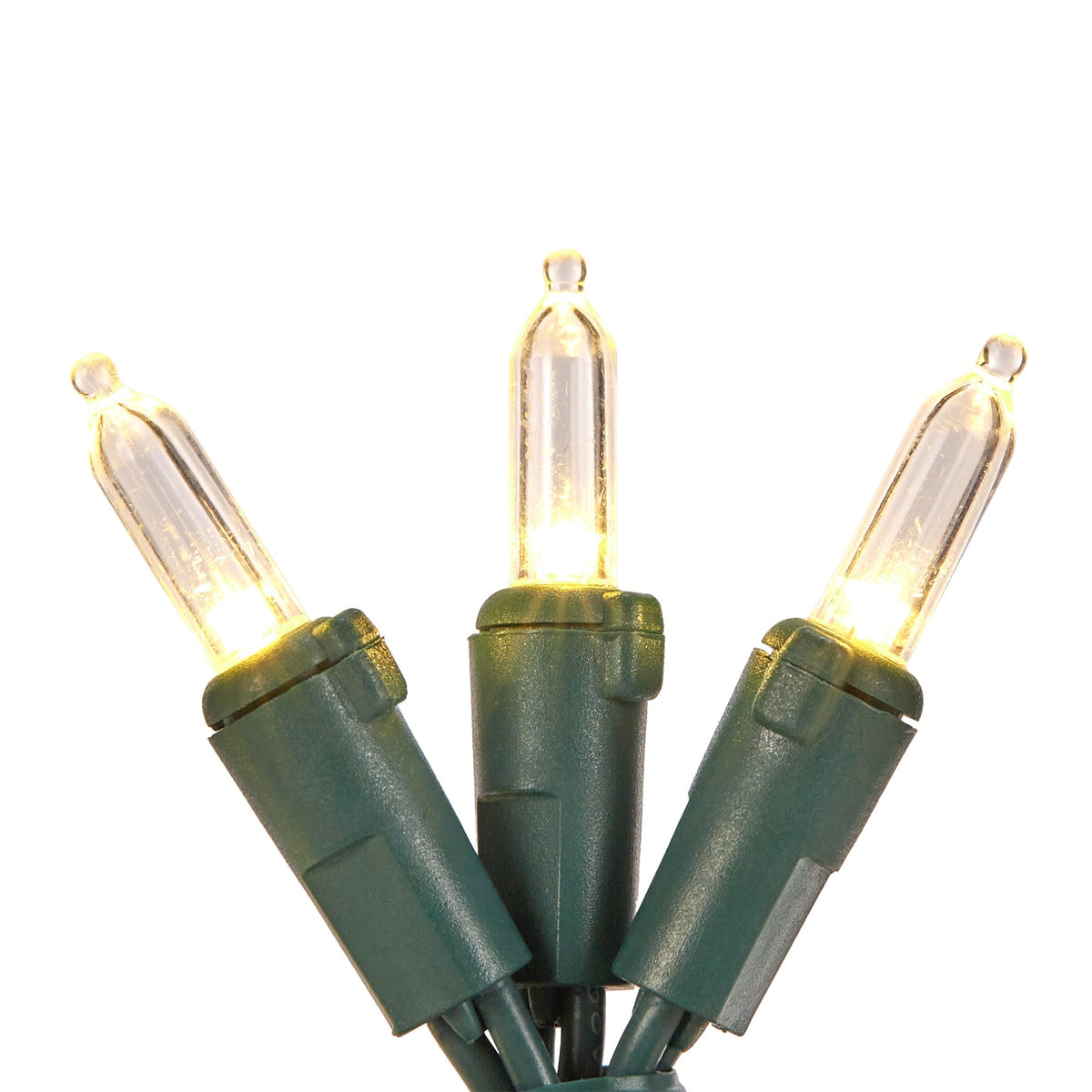 GE StayBright 50-Count 12.2-ft Warm White LED Plug-In Christmas String Lights