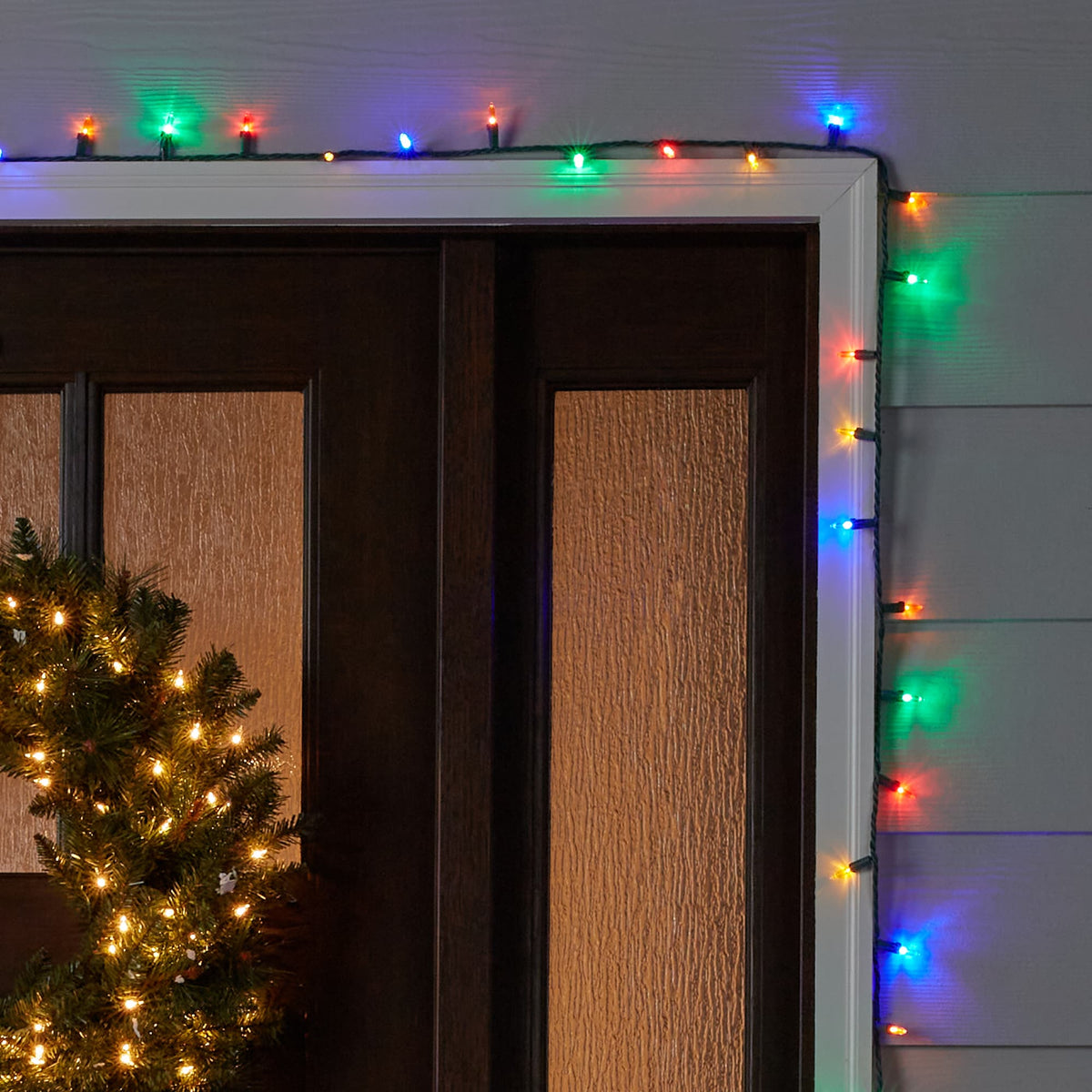 GE StayBright 300-Count 74.5-ft Multicolor LED Plug-In Christmas String Lights