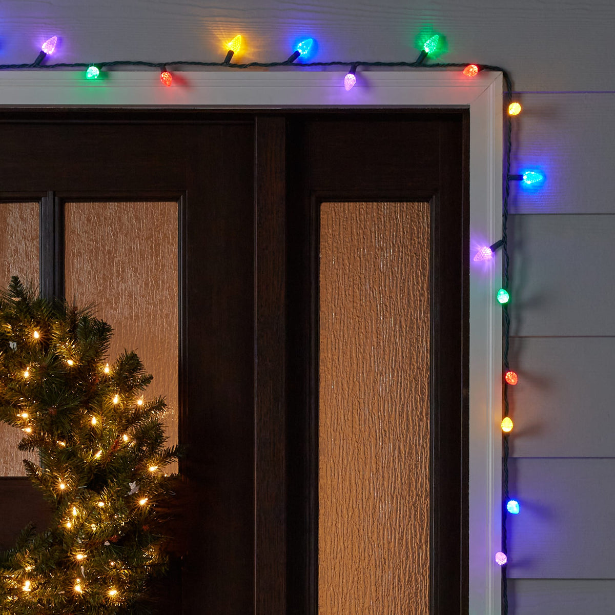 GE Energy Smart 150-Count 49.6-ft Multicolor LED Plug-In Christmas String Lights