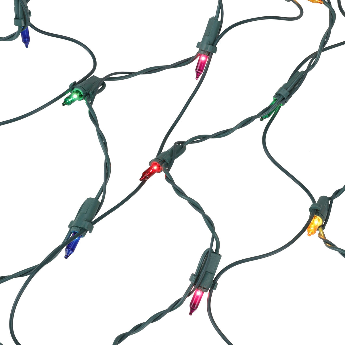 GE ConstantON 6-ft x 4-ft Multicolor Incandescent Mini Plug-In Christmas Net Lights, 300 Count