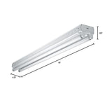32-Watt 2-Light White 4 ft. Fluorescent Strip Light - Super Arbor