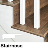 SimpleSolutions 2.37-in x 78.7-in Silver Split Oak Prefinished Stair Nosing