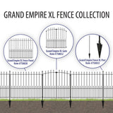 YARDLINK 3-in W Powder-coated Steel No Dig Yard Universal Fence Post