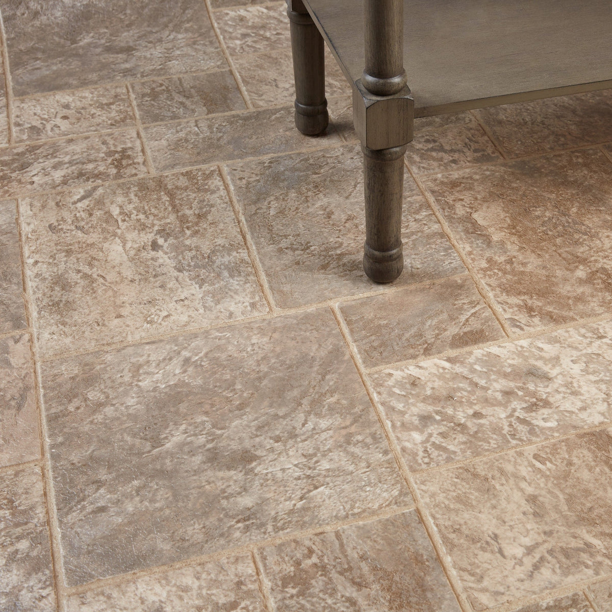 Armstrong Flooring Pickwick Landing II 12-ft W Cut-to-Length Blencoe Falls Gray Brown Stone Look Low-Gloss Finish Sheet Vinyl