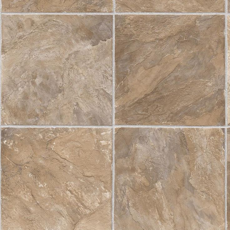 TrafficMASTER Neutral Square Slate Vinyl Sheet, Sold by 12 ft. Wide x Custom Length