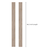 allen + roth European white oak Smokey is an Oak wood floor with gray, a wire brushed texture, and a low-gloss finish that highlights the wood’s natural variation hardwood flooring — carton and plank detail