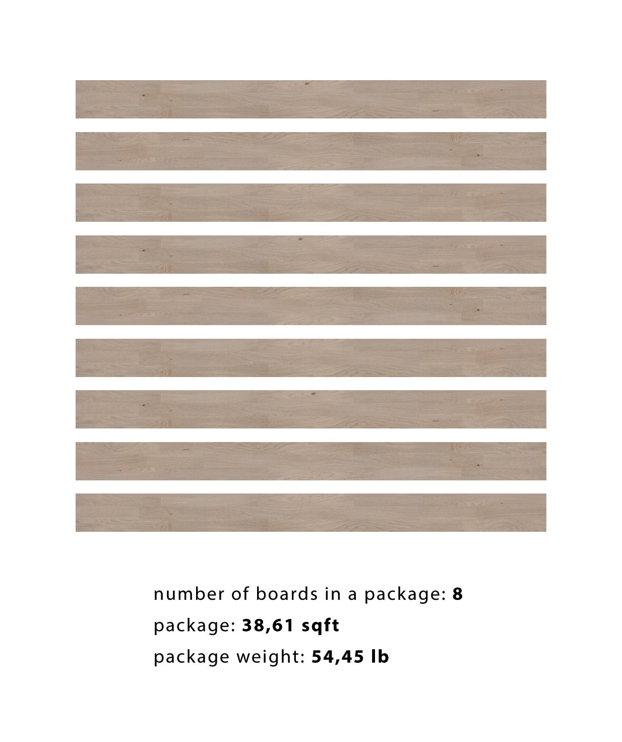 allen + roth European white oak Smokey is an Oak wood floor with gray, a wire brushed texture, and a low-gloss finish that highlights the wood’s natural variation hardwood flooring — alternate angle