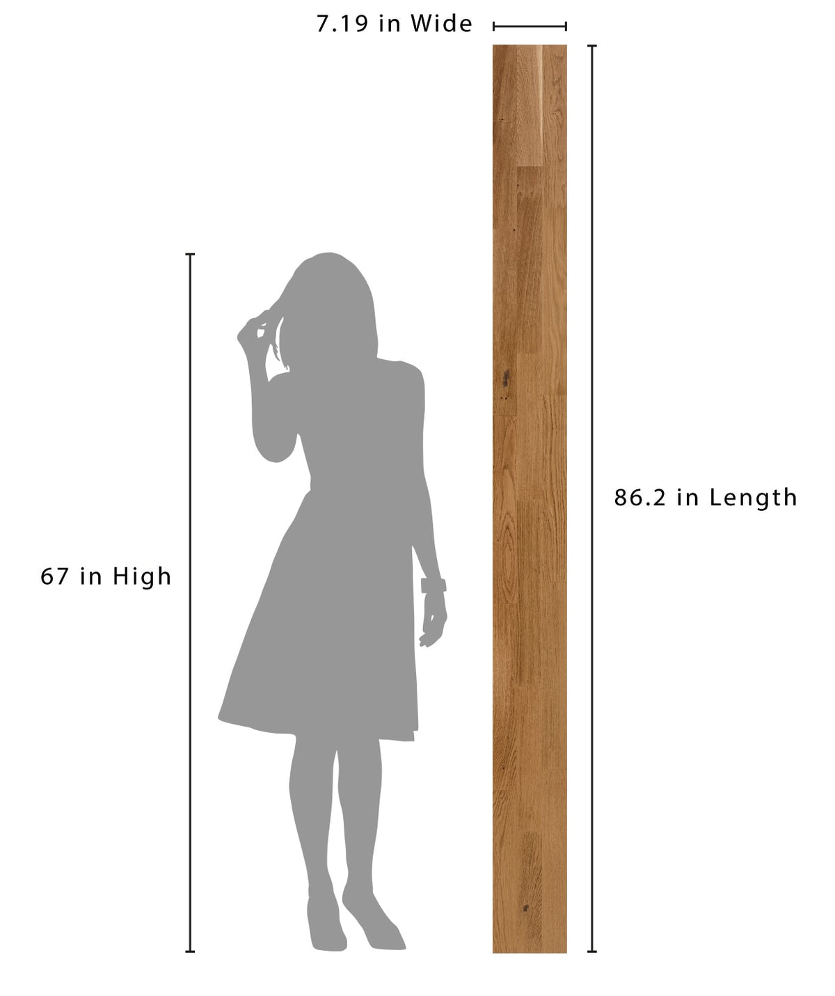 allen + roth European white oak Amber is an Oak wood floor with brown, a wire brushed texture, and a low-gloss finish that highlights the wood’s natural variation hardwood flooring — lifestyle view