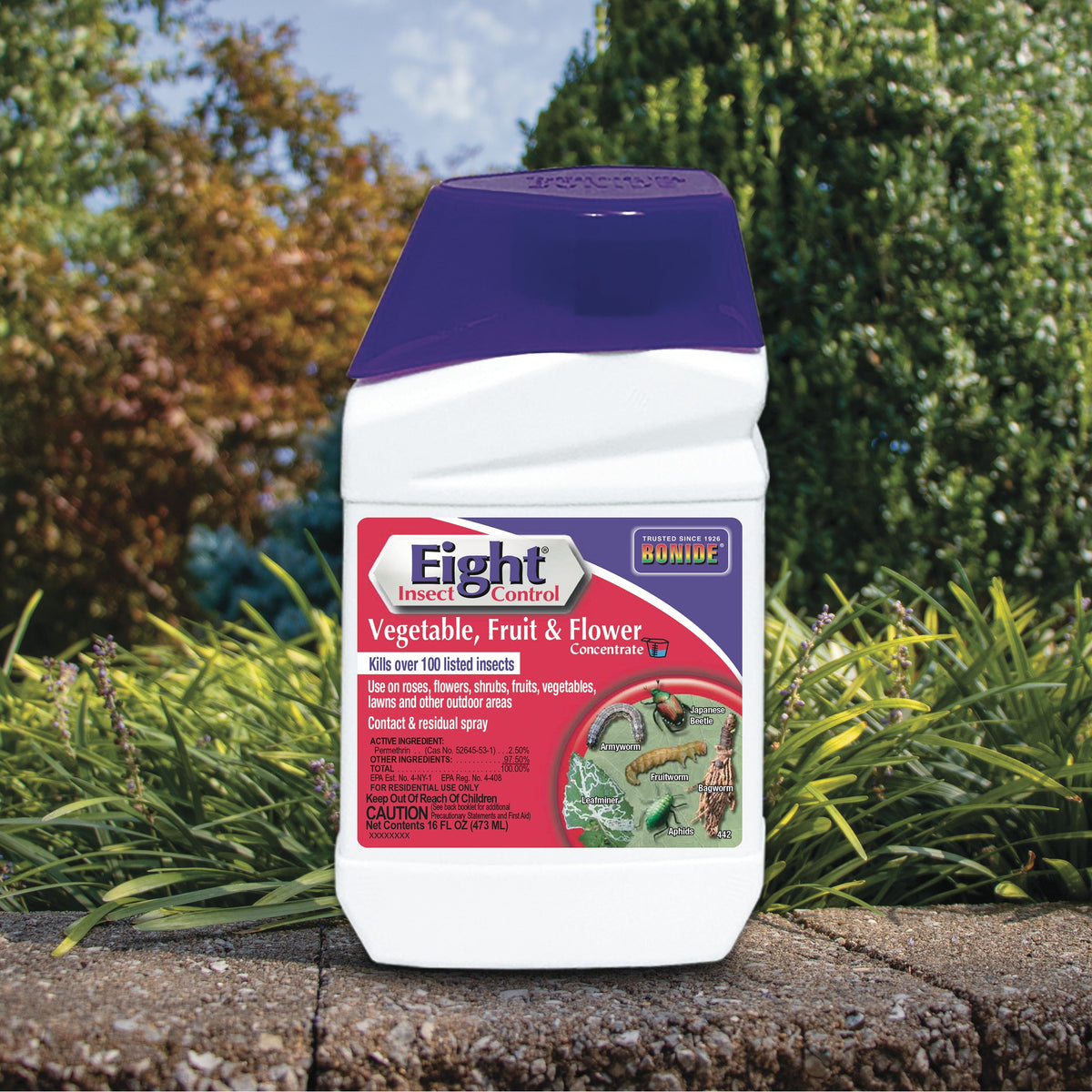 Bonide Eight Yard & Garden Liquid Concentrate Insect Killer, 16 oz