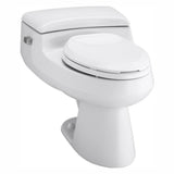 San Raphael Comfort Height 1-piece 1 GPF Single Flush Elongated Toilet in Sandbar, Seat Included - Super Arbor