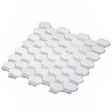 Apollo Tile (Sample) White, Blue 4-in x 4-in Polished Marble Floor and Wall Tile