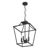 Hunter Laurel Ridge 4-Light Natural Iron Traditional Lantern LED Medium Hanging Pendant Light