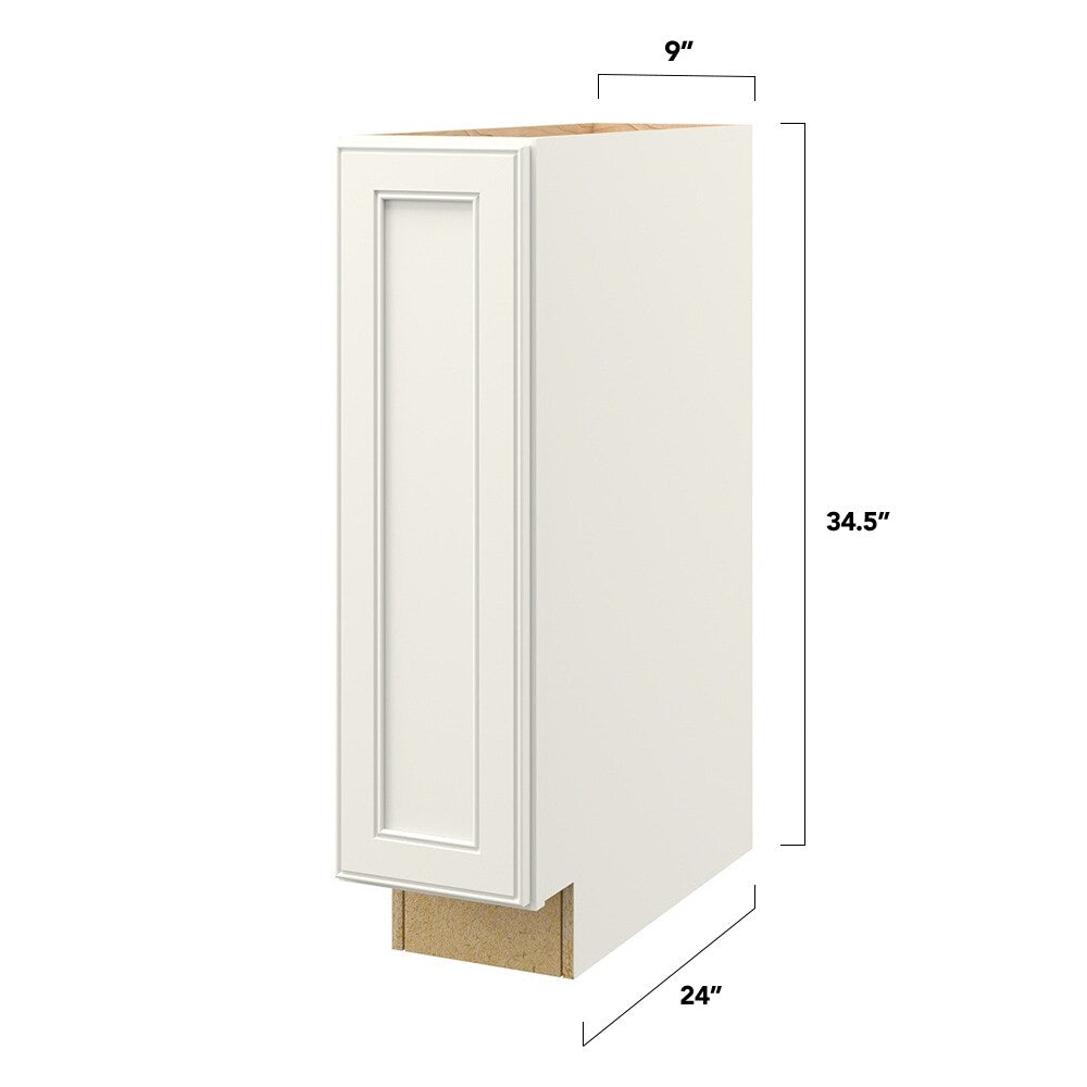 allen + roth McKeller 9-in W x 34.5-in H x 24-in D Linen Pull-out Tray Divider Base Fully Assembled Cabinet (Flat Panel Style)