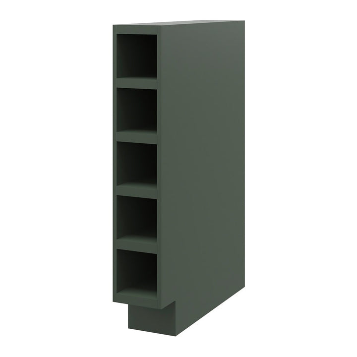 allen + roth Heathrow 6-in W x 34.5-in H x 24-in D Sage Open Cube Organizer Base Fully Assembled Cabinet (Recessed Panel Style)