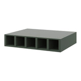 allen + roth Galway 30-in W x 6-in H x 12-in D Sage Open Cube Organizer Wall Fully Assembled Cabinet (Flat Panel Style)