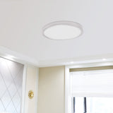 Project Source Adjustable Color Temperature 13-in Brushed Nickel LED Flush Mount Light