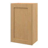 allen + roth Innsbrook 18-in W x 30.125-in H x 12-in D Rye Wall Fully Assembled Cabinet (Flat Panel Shaker Door Style)