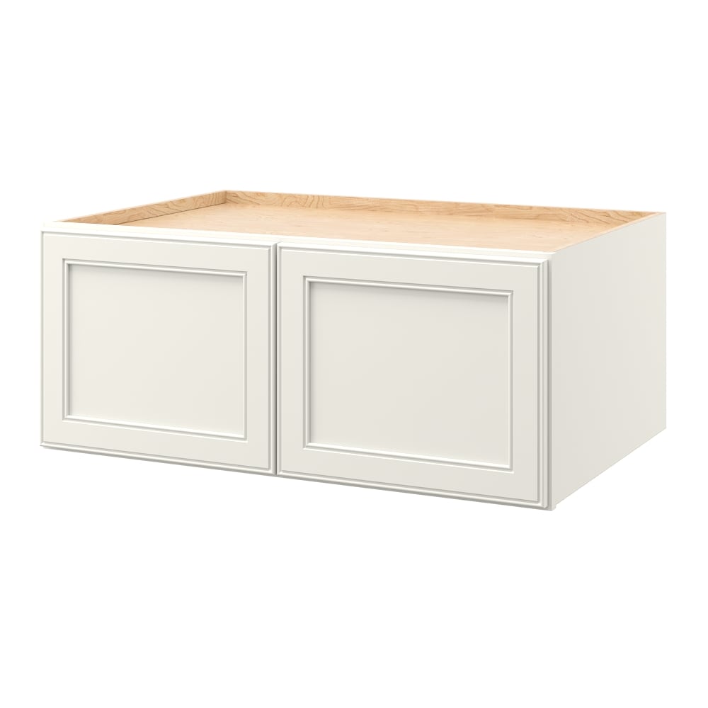 allen + roth McKeller 36-in W x 15.125-in H x 24-in D Linen Wall Fully Assembled Cabinet (Flat Panel Square Door Style)