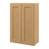 allen + roth Innsbrook 24-in W x 36.125-in H x 12-in D Rye Wall Fully Assembled Cabinet (Flat Panel Shaker Door Style)