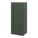 allen + roth Galway 15-in W x 36.125-in H x 12-in D Sage Wall Fully Assembled Cabinet (Flat Panel Shaker Door Style)