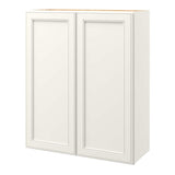 allen + roth McKeller 30-in W x 36.125-in H x 12-in D Linen Wall Fully Assembled Cabinet (Flat Panel Square Door Style)