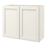 allen + roth McKeller 30-in W x 24.5-in H x 12-in D Linen Wall Fully Assembled Cabinet (Flat Panel Square Door Style)