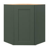 allen + roth Galway 24-in W x 30-in H x 12-in D Sage Diagonal Corner Wall Fully Assembled Cabinet (Flat Panel Shaker Style)