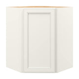 allen + roth McKeller 24-in W x 36.125-in H x 12-in D Linen Diagonal Corner Wall Fully Assembled Cabinet (Flat Panel Square Style)