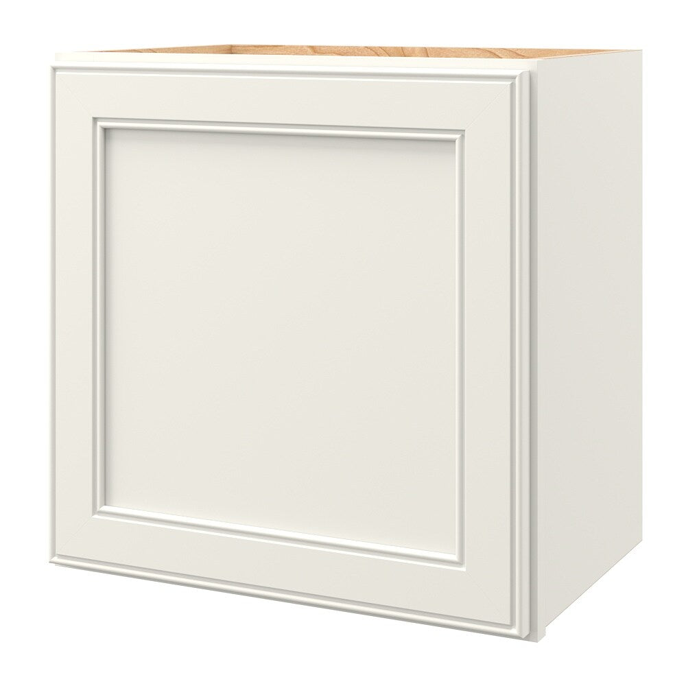 allen + roth McKeller 18-in W x 18.125-in H x 12-in D Linen Wall Fully Assembled Cabinet (Flat Panel Square Door Style)