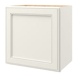 allen + roth McKeller 18-in W x 18.125-in H x 12-in D Linen Wall Fully Assembled Cabinet (Flat Panel Square Door Style)